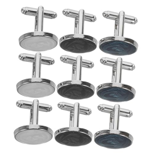CALLARON 3paare Runde Manschettenknöpfe Für Herren Legierungsmaterialien Für Businesshemden Und Formelle Anlässe Hochzeitsaccessoires Für Männer von CALLARON