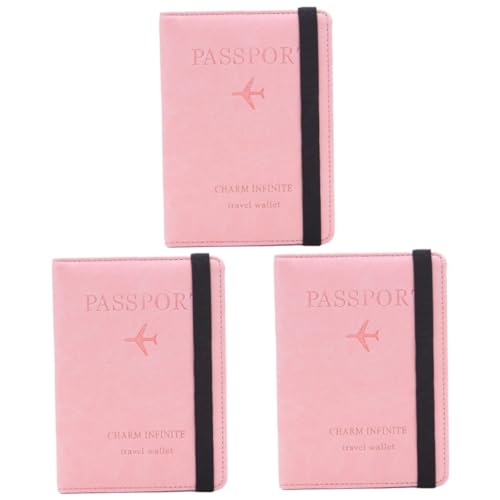 CALLARON 3 Damen Geldbörsen büroartikel Passport Holder Damenbrieftasche Minimalistische Geldbörse für Damen Reisepass Brieftasche Passinhaber Fotoausdruck Karte Lederwaren von CALLARON