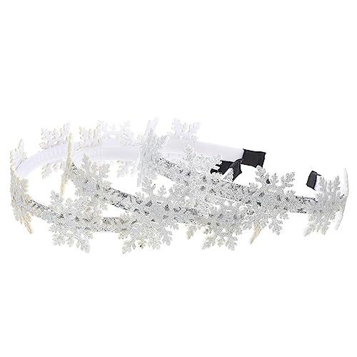 CALLARON 3 STÜCKE Weihnachts Schneeflocken Haarreifen Lustige und Dekorative Haarschmuck für Festliche Anlässe für Weihnachten und Feiertagsfeiern von CALLARON