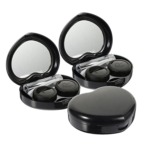 CALLARON 3 Sätze Kontaktlinsenbox Klein Tragbar aus Robustem Material Auslaufsicher und Feuchtigkeitserhaltend als Reise Organizer für Kontaktlinsen Passend für Alltag und Outdoor Einsatz von CALLARON