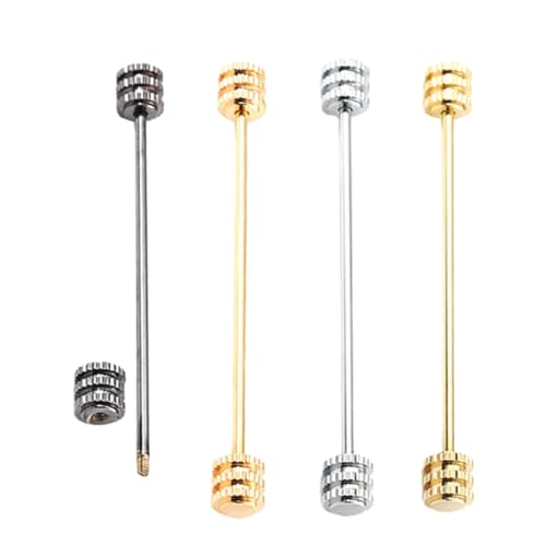 CALLARON 3 Sätze Kragennadel Stifte Kragen Dickie Taillenbrosche Zubehör Blazer Mittelfingerbrosche Broschen Binden Männer Umhang Brosche Kette Lange Metallnadel (kupfer) 4 Stück * 3 von CALLARON