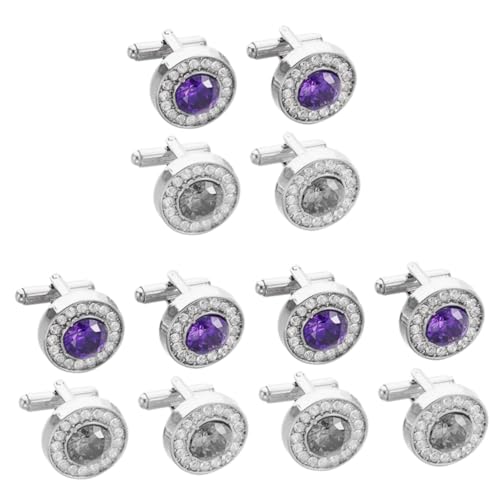 CALLARON 3 Sätze Modische Manschettenknöpfe Goldene Manschettenknöpfe Anzugnadel Nieten Gürtel Clip-krawatten Für Männer Paar Krawattennadel Männer Binden Bogen Stift Abs Zirkon 2 Paare * 3 von CALLARON