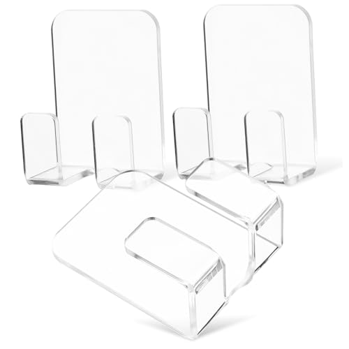 CALLARON 3 Stck Transparentes Teiliges Selbstklebendes Aufbewahrungsregal für Bad und Küche Robuster Acrylhalter für Rasierer Handtücher und Bademäntel Einfache Montage Bohren Modernes von CALLARON