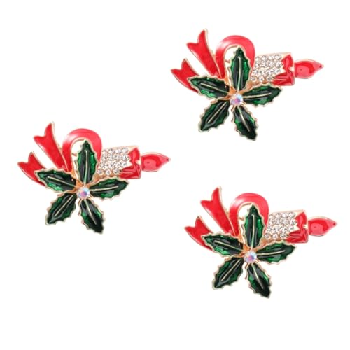 CALLARON 3 Stck Weihnachtliche Brosche mit Cartoon Leichte Anstecknadel für Party Dekoration Einzigartige Farbenfrohe Kleidungsschmuck für Weihnachten und Festliche Anlässe von CALLARON