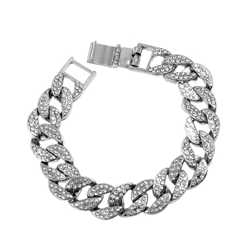 CALLARON 3 Stk Armband Diamantschmuck Edelstahlverkleidung Halskette Für Männer Halsketten Für Frauen Junge Dekoration Klobige Halsketten Vintage-schmuck Dicke Kette Tennis Mann von CALLARON