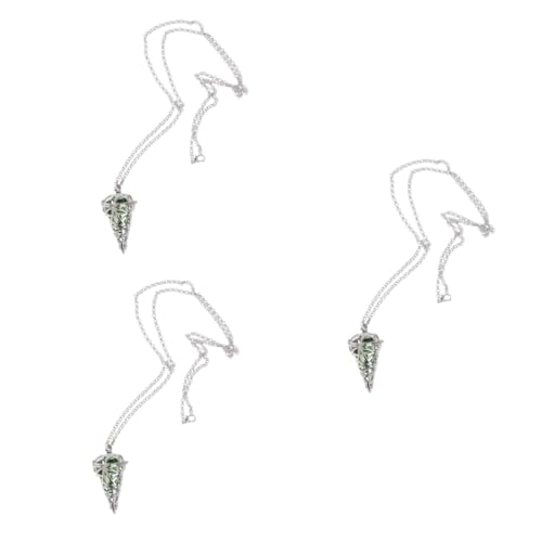CALLARON 3 Stk Halsketten Schmuck Halskette mit ätherischen Ölen J Öl Halskette Damen eine Halskette Diffusor konischer Anhänger Aromatherapie-Halskette magische Box Fotobox Liebhaber von CALLARON