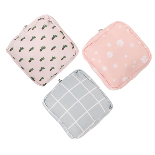 CALLARON 3stücke Damenbindenbeutel Entzückende Geldbörsen Tragbare Münzbeutel Langlebige Aufbewahrungsbeutel Für Damenbinden Leicht Zu Transportieren Und Wiederverwendbar von CALLARON