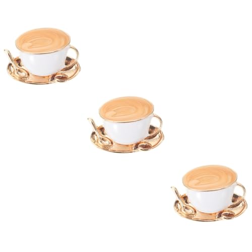 CALLARON 3 Stück Cartoon Kaffee Tasse Brosche Dekorative Anstecknadel für Pullover und Kleidung Kawaii Design für Formelle Anlässe oder Freizeit Perfektes Accessoire für Mädchen und Frauen von CALLARON