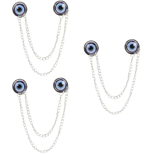 CALLARON 3 Stück Dämonenaugen Brosche Wäscheklammern Modeaccessoires Für Frauen Kleidungsnadel Boutonniere Nadeln Broschenclips T Shirt Anstecknadel Pullover Clip von CALLARON