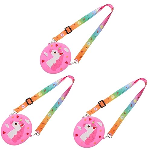 CALLARON 3st Einhorn Umhängetasche Tier Handtasche Süße Umhängetaschen Entzückende Tasche Schultasche Für Kinder Kawaii Tier Geldbörse Kleine Geldbörse Niedlich Kleinkind Tuch von CALLARON