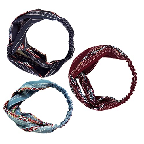 CALLARON 3stücke Stirnbänder Für Damen Und Herren Breites Haarband Elastisch Boho-ethnisch Blau Marineblau Dunkelrot Sportlich Alltagstauglich Praktisch Für Masken Spa Und Mehr CALLARON 3stücke Stirnbänder Für Damen Und Herren Breites Haarband Elastisch Boho-ethnisch Blau Marineblau Dunkelrot Sportlich Alltagstauglich Praktisch Für Masken Spa Und Mehr von CALLARON