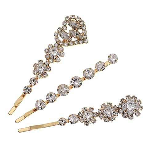 CALLARON 3 Stück Haarspangen für Damen Funkelnde Haarklammern zum Styling Haaraccessoires für Hochzeiten Partys und Glitzernde Haarwerkzeuge für Verschiedene Frisuren von CALLARON