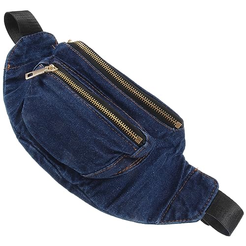 CALLARON 3 Stück Herren-Denim-Jeans-Damen-Umhängetaschen -Gürtel Blaue Umhängetasche Brusttasche Gürteltasche Für Damen Brusttasche Jeans-Beutel Umhängetasche Umhängetasche von CALLARON