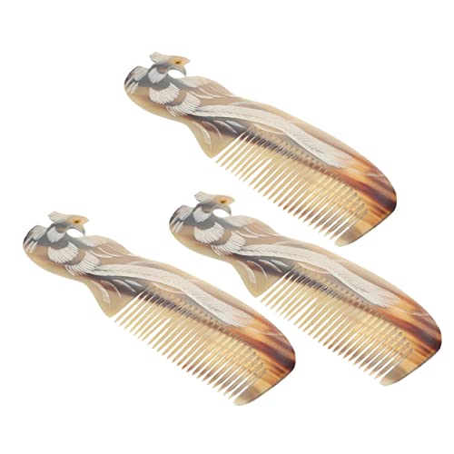 CALLARON 3stücke Kamm Mit Breiten Zähnen Für Lockiges Haar Haarkämme Für Damen Und Herren Entwirrungskamm Mit Glatter Oberfläche Robust Und Langlebig Geeignet Für Jede Frisur Und Haarlänge von CALLARON
