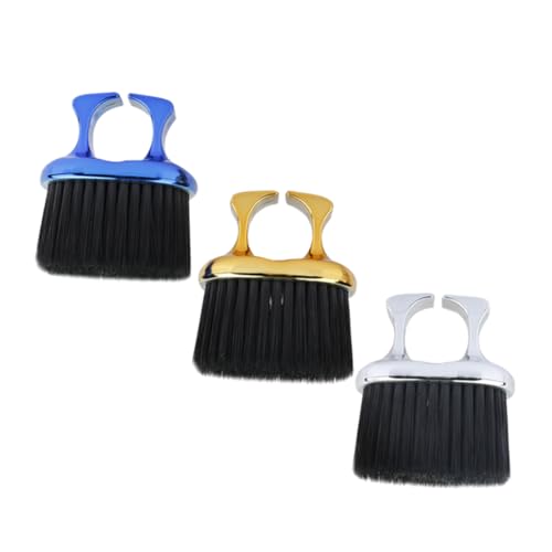 CALLARON 3stücke Nackenstaubwedel Für Männer Reinigungsbürste Barbier Haarbürste Herren Puderbürste Mit Praktischer Bartbürste Abs-haltbarkeit Leicht Tragbar Für Reisen Und von CALLARON