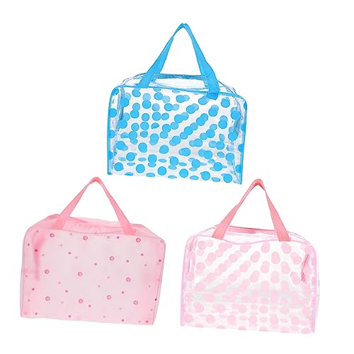 CALLARON 3 Stück Kulturtasche Transparent Teiliges für Kosmetik und Kleidung Multifunktionale Organizer für Damen und Herren für Reisen und Unterwegs von CALLARON