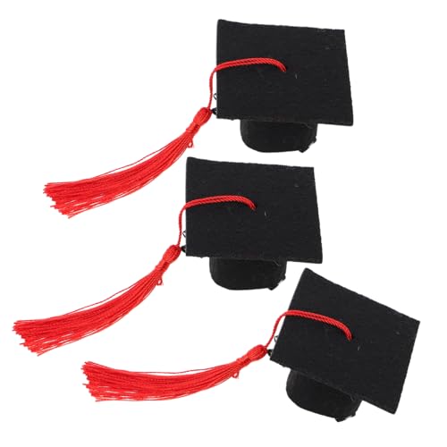 CALLARON 3stücke Mini-abschlusskappen Haarklammern Niedliche Haarschmuck Für Abschlussfeier Dekorative Haarclips Für Frauen Und Mädchen Leicht Und Komfortabel Stilvolle Haaraccessoires von CALLARON