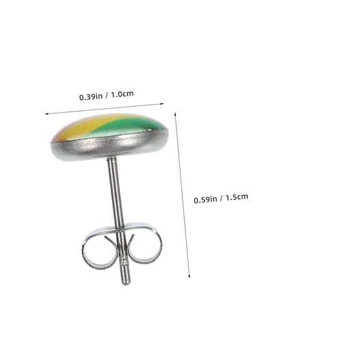 CALLARON 3 Stück Regenbogen Ohrstecker Bunte Lgbt Pride Ohrringe Langlebig Modisch Unisex Schmuck für Gay Lesbian Bi Transgender Alltag und Party Geeignet von CALLARON