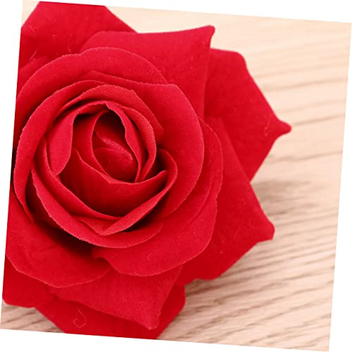 CALLARON 3 Stück Rote Große Rosenblüte Haarklammer und Anstecker Haarschmuck für Frauen Party Hochzeit Brautschmuck Vielseitig Verwendbar Süß und von CALLARON