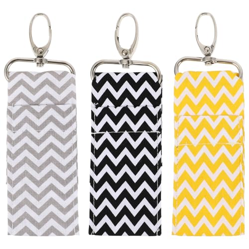 CALLARON 3 Stück Lippenstift Halter Schlüsselanhänger Lippenstifttasche Nylon für Frauen für Reisen Gürtel oder Tasche CALLARON 3 Stück Lippenstift Halter Schlüsselanhänger Lippenstifttasche Nylon für Frauen für Reisen Gürtel oder Tasche von CALLARON