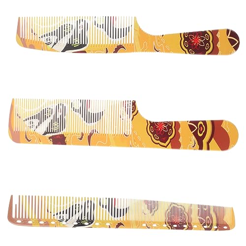 CALLARON 3 Stück Schwanzkamm Entwirren Entwirrer Männer Kämme Tragbar Lockig Friseurkamm Stylingkamm Für Herren Haarkamm Toupierkamm Für Feines Haar Kamm Zum Toupieren Der Haare Abs von CALLARON