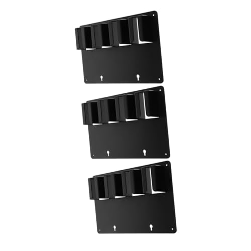 CALLARON 3 Stück Schwarzer Haarschneider Ständer Stabiler Haartrimmer Organizer für Salon und Barbershop Kompatibel Platzsparend Stilvolles Design Langlebiger Haarschneidehalter von CALLARON