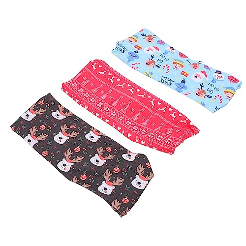 CALLARON 3 Stück Teiliges Elastisches Weihnachts Stirnband Damen Haaraccessoires Modisch Flexibel Bequem für Weihnachten Party Alltag Geeignet von CALLARON