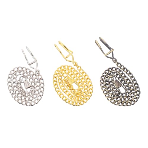 CALLARON 3 Stück Teiliges Taschenuhrketten Retro Design Langlebige Uhrenketten Anhänger Geeignet als Zubehör für Herren und Damen als für Familie und Freunde von CALLARON