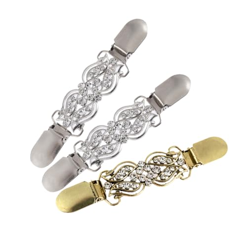 CALLARON 3 Stück Teiliges Tulpenförmige Broschenclips mit für Damen Rutsch Schalhalter für Pullover und Umhänge Elegantes Accessoire für Partys und Alltag von CALLARON