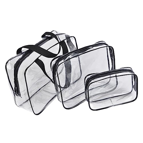 CALLARON Make-up-Zubehör 3 Stück Tragbare Kosmetiktasche Kulturbeutel-Organizer Kulturbeutel Für Reisen Kosmetiktasche Kosmetik-Organizer Transparenter Kosmetik-Organizer Kosmetiktasche von CALLARON