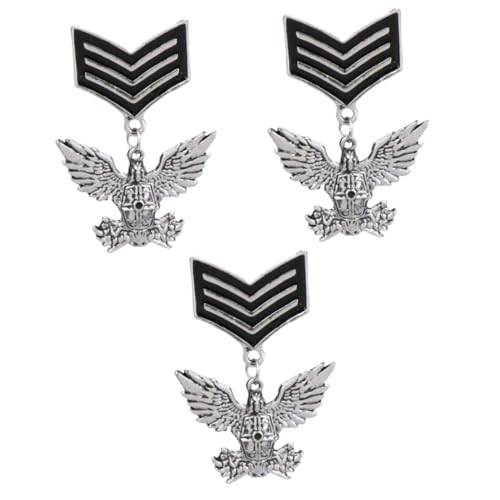 CALLARON 3 Stück Vintage Herren Brosche Eagle Abzeichen Anstecknadel Elegantes Accessoire für Formelle Outfits für Hochzeiten und Jubiläen Vielseitig für Kleidung und Taschen von CALLARON