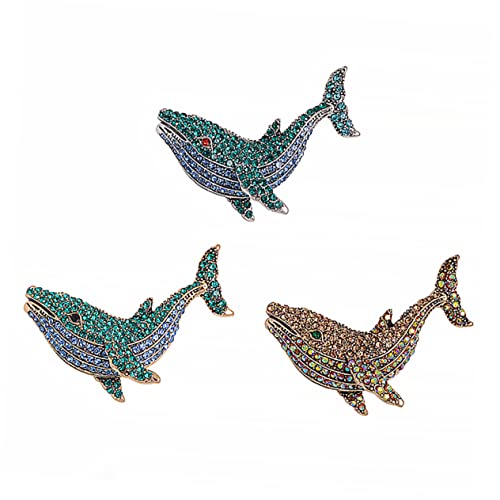 CALLARON 3 Stück Wunderschöne Brosche mit Strass für Mädchen Anstecknadel für Kleidung Vielseitig Einsetzbar als Korsage oder Kragenpin für Hochzeiten Weihnachten und Geburtstagsfeiern von CALLARON