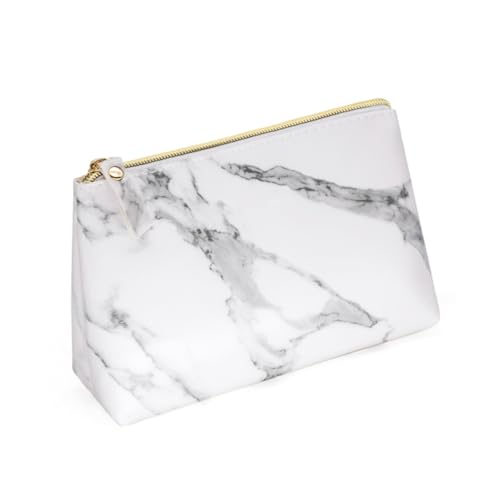 CALLARON 3 Teilige Marmorierungs Kosmetiktasche Reise Make Up Tasche Große Make Up Tasche Kulturbeutel Make Up Organizer Tasche Mit Reißverschluss Make Up Tasche Kosmetiktasche von CALLARON