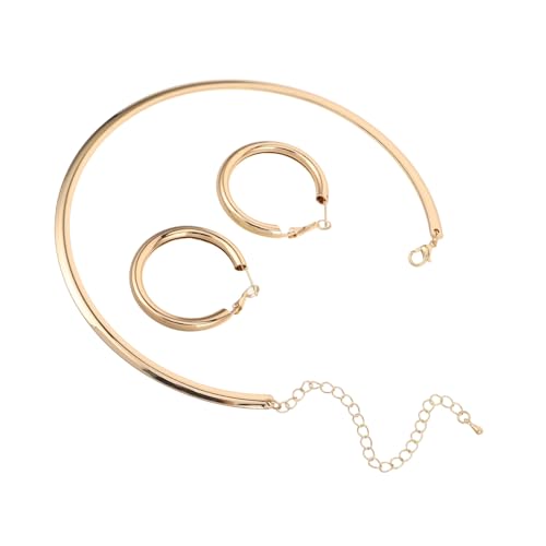 CALLARON 3 Teiliges Creolen Schmuckset – Bohemian Kreisohrringe Und Choker Halskette Für Damen Im Alltag Party Geburtstag Weihnachten Und Erntedankfest von CALLARON