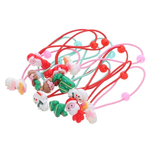 CALLARON 30stücke Bunte Haargummis Für Mädchen Elastische Haarbänder Für Kleine Mädchen Haarseile Für Mit Süßem Weihnachtsthema Für Weihnachten Und Alltag von CALLARON