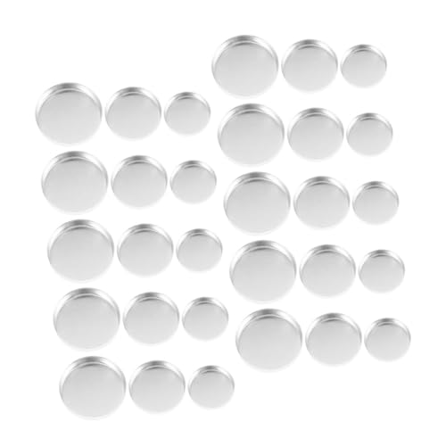 CALLARON 30stücke Nachfüllbare Lidschatten-pfannen Runde Aluminium-pfannen Für Diy Kosmetik Robust Und Tragbar Für Reise Und Aufbewahrung von CALLARON