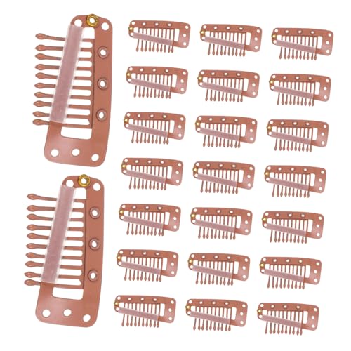 CALLARON 30stücke Wig Clips Metallclips Für Haarverlängerungen Stabile Perückenfixierung Mit Speziellen Kammzähnen Leicht Und Tragbar Für Damen Geeignet von CALLARON