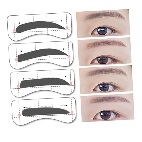 CALLARON 32paare Augenbrauenschablonen Stile Vorlage Werkzeug Diy Augenbrauen Aufkleber Schönheit Augenbrauenkarte Augenbrauenaufkleber Augenbrauengestaltung Augenbrauenvorlage von CALLARON
