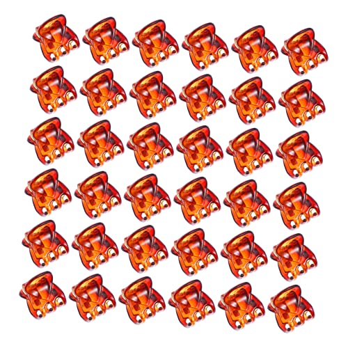 CALLARON 36stücke Kleine Haarklammern Mini-haarklammern Frisurklammern Damen-kopfschmuck Diy-haarschmuck Herz-förmig Abs Material Haar Zubehör Für Mädchen von CALLARON