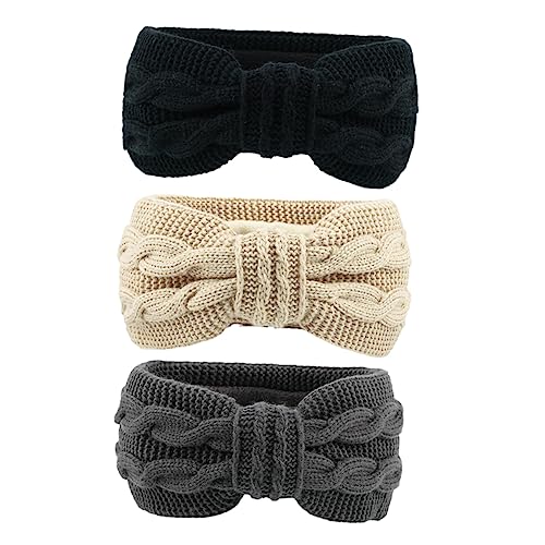 CALLARON 3st Herbst- -haarband Haarbänder Für Mädchen Haargummi Mit Schleife Bowknot-haarband Haarschmuck Für Kinder Stirnbänder Für Kinder Spa-haarband Krawatte Acryl Fräulein Schal von CALLARON