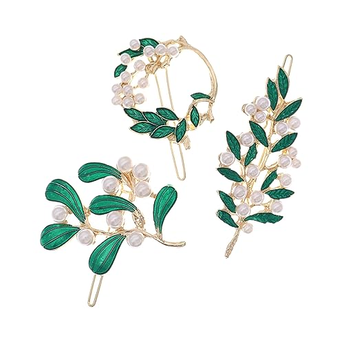 CALLARON 3stücke Bobby Pin Haarnadel Accessoires Perlendesign Haarspangen Clips Damen Haar Zubehör Für Hochzeit Party Schmuck von CALLARON
