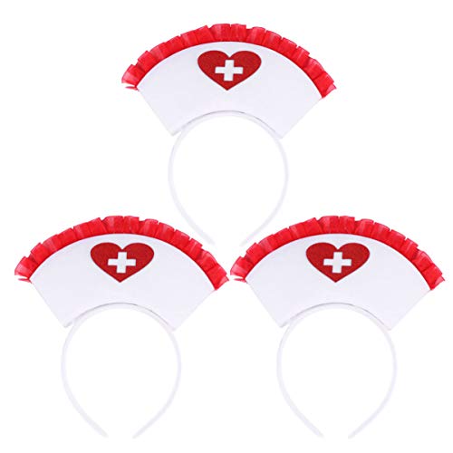 CALLARON 3stücke Haushalt Kopfbedeckung Halloween-haarband Mit Rotem Spitzen-design Für Damen Stilvolles Cosplay-accessoire Für Partys Und Selbstporträts von CALLARON
