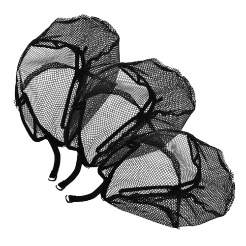 CALLARON 3Stücke Mesh Haarnetz Für Perücken Damen Perückennetzkappen Langlebig Und Komfortabel Vielseitig Einsetzbar Für Verschiedene Frisuren Und Anlässe Schwarz von CALLARON