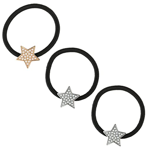 CALLARON 3Stücke Perlen Haarbänder für Damen und Haargummis mit Sternen Design für Praktische Frisuren und Stilvolle von CALLARON