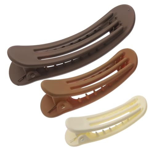 CALLARON 3Stücke Teiliges Flacher Haarklammern für Damen Dekorative Entenhaarclips aus Robustem Material für Tägliche Nutzung und Hairstyles von CALLARON