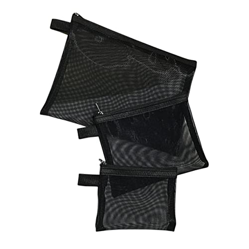 CALLARON 3Stücke Teiliges Tragbares Make Up Netzbeutel Transparente Kosmetiktaschen Für Reisen Aufbewahrung Von Lippenstiften Kabeln Und Mehr Für Damen Und Herren von CALLARON