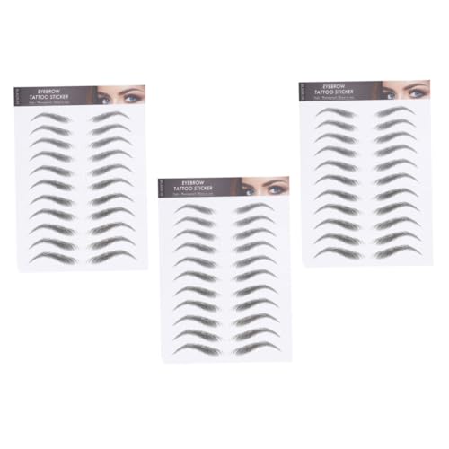CALLARON 3blätter Augenbrauen Tattoos Aufkleber Wasserfest Temporäre Augenbrauen Tattoos Makeup Aufkleber Für von CALLARON