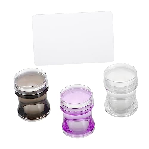 CALLARON 3sätze Silikon Nagelstempel Mit Schaber Für Maniküre Stempel Werkzeug Nägel Diy Druck Hobby Und Salon Gebrauch von CALLARON