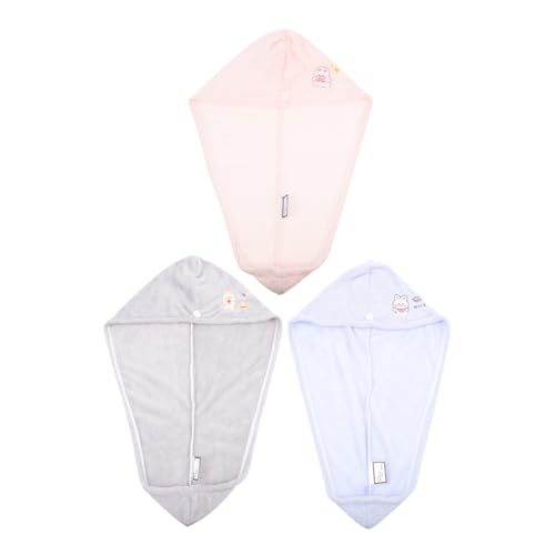 CALLARON 3stücke Bequeme Haartrockenhüte Badehüte Saugfähige Duschhüte Für Junge Mädchen Und Heimgebrauch Verschiedene Farben von CALLARON