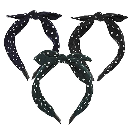 CALLARON 3stücke Damen Stirnbänder Breit Schleifen Knoten Haarband Ohrhänger Bogen Party Accessoires Mädchen Frisur Zubehör CALLARON 3stücke Damen Stirnbänder Breit Schleifen Knoten Haarband Ohrhänger Bogen Party Accessoires Mädchen Frisur Zubehör von CALLARON